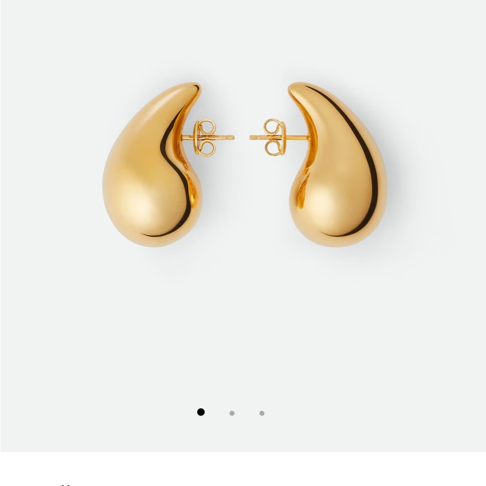 Bottega Veneta Gold Sculptural Earrings